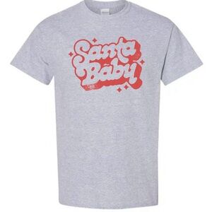 Santa Baby Gray Women's Short Sleeve Tee